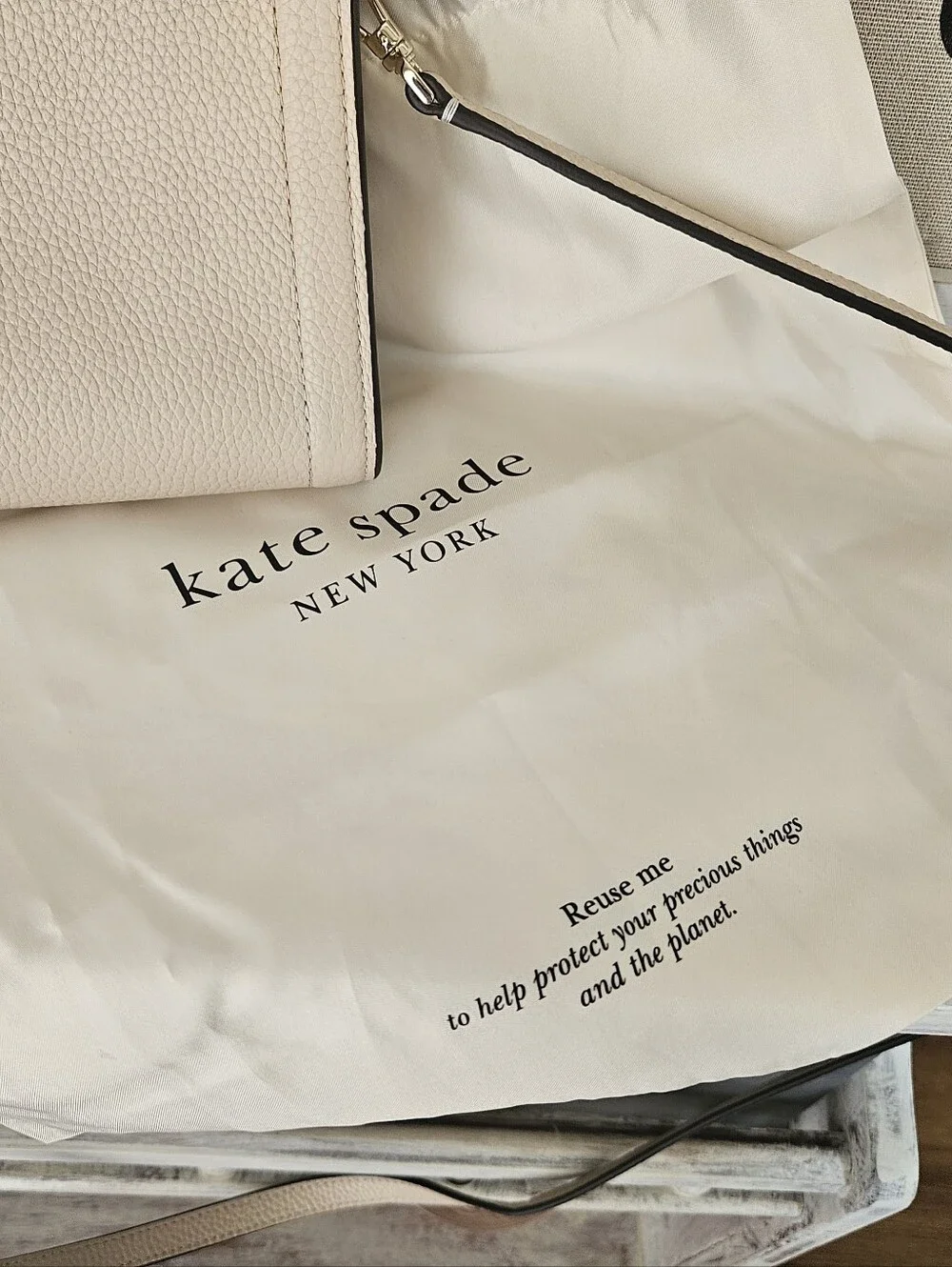 kate spade Cream Leather Crossbody Bag